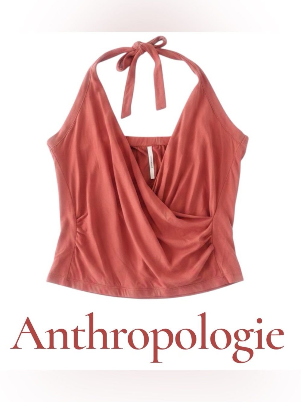 Anthropologie Modal-Blend Summer Beachy Top in Dusty Rose Pink